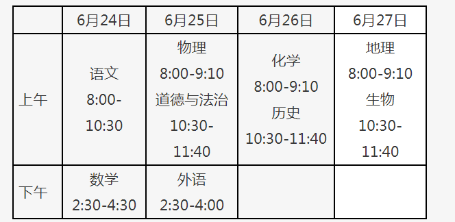                          北京平谷中考时间2022年具体时间